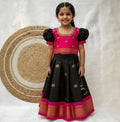 Kids Designer Jacquard/Brocade Lehenga Choli Set for Girls | Traditional Indian Ethnic Wear